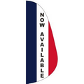 "NOW AVAILABLE" 3' x 8' Message Feather Flag
